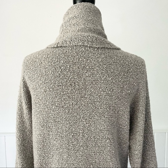 Lilla P Wool Alpaca Blend Slub Cowl Neck Sweater Size M - Picture 7 of 11